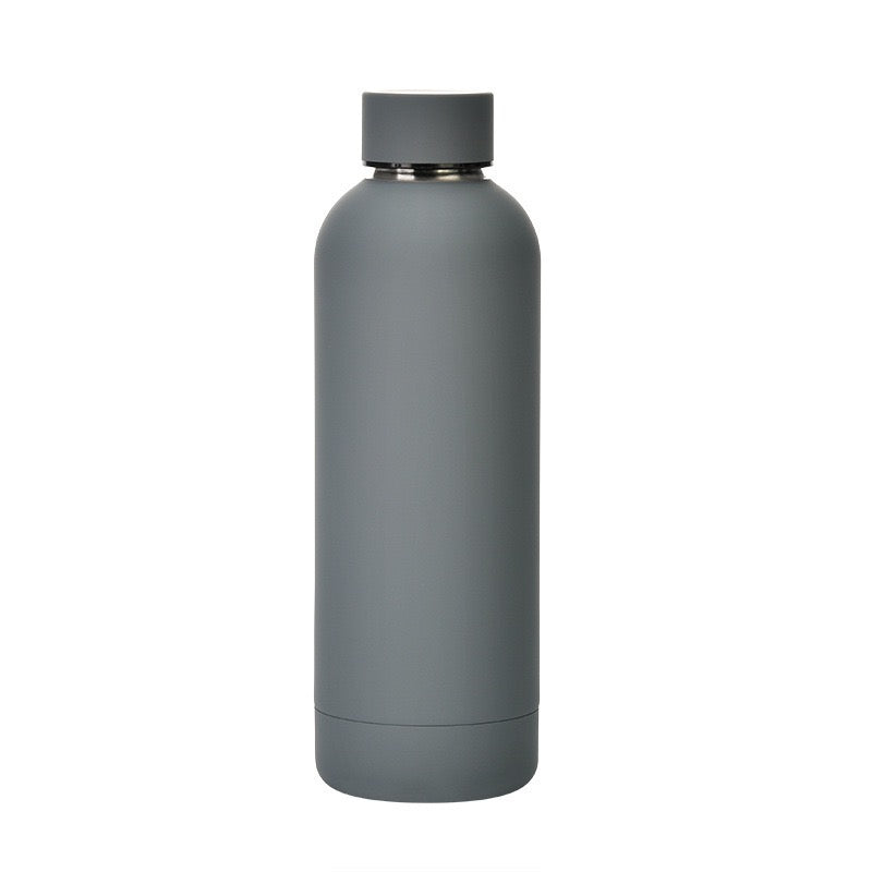Thermosfles 500ml Grijs met naam