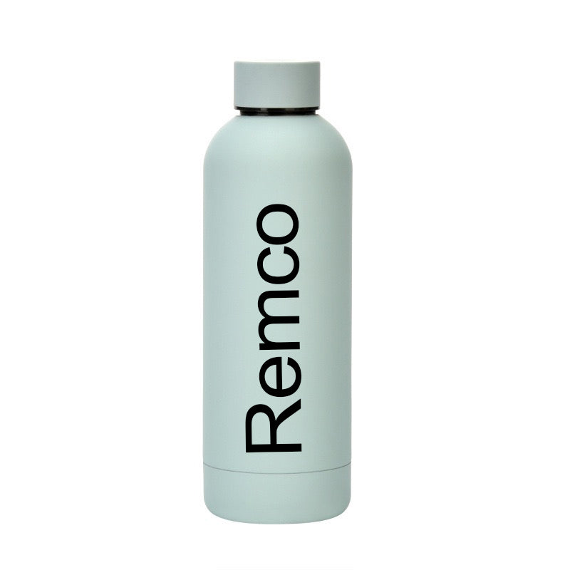 Thermosfles 500 ml mint groen met naam
