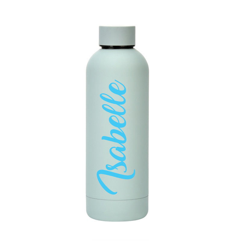 Thermosfles 500 ml mint groen met naam
