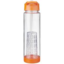 Waterfles Oranje met Fruitfilter 740ml met rietje