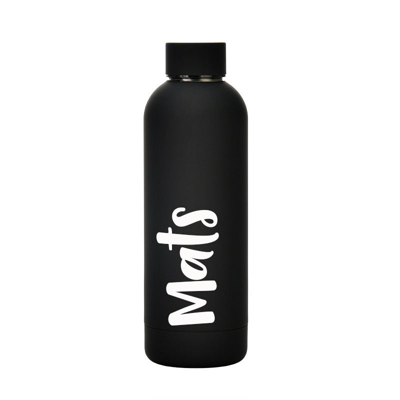 Thermosfles 500ml Zwart met naam