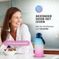 Motivatie Waterfles 2 liter met Tijdsmarkering  Blauw Roze