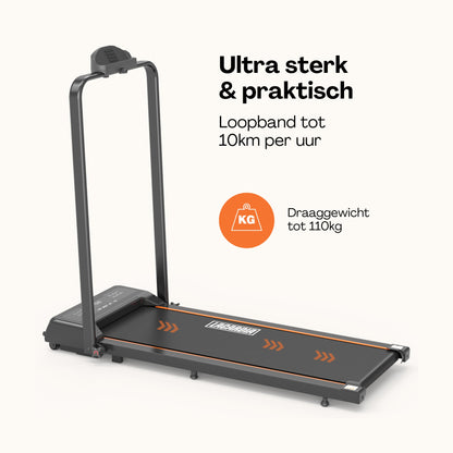 Elektrische loopband met hendel - Met afstandsbediening - 1-10km/u