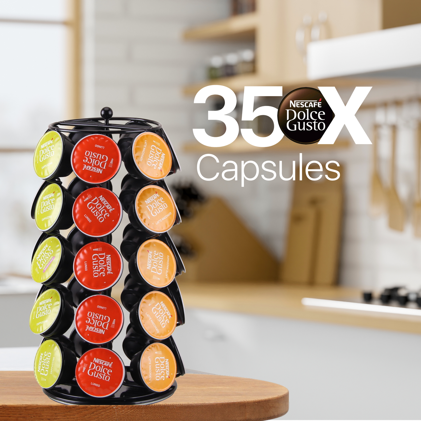 LaCardia Draaibare Capsulehouder Dolce Gusto (35 cups)