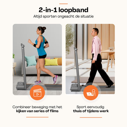 Elektrische loopband met hendel - Met afstandsbediening - 1-10km/u