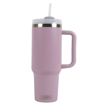 Tumbler met handvat en rietje Lila 1,2 liter