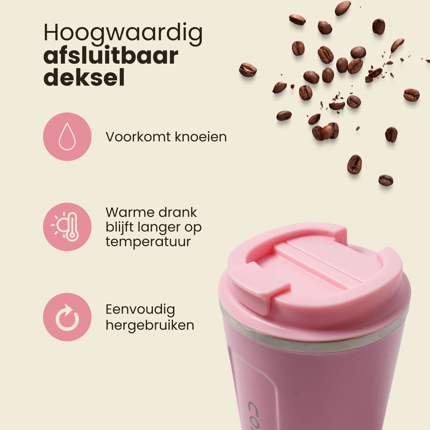 Koffie Beker Roze