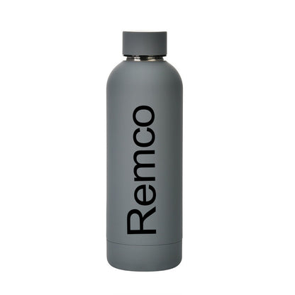 Thermosfles 500ml Grijs met naam