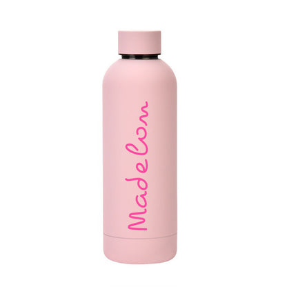 Thermosfles 500 ml Roze met naam