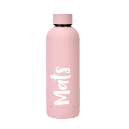 Thermosfles 500 ml Roze met naam