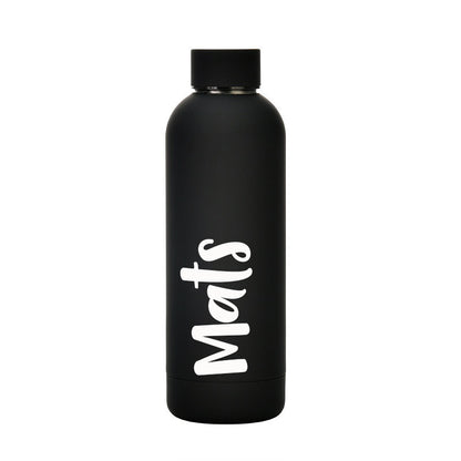 Thermosfles 500ml Zwart met naam